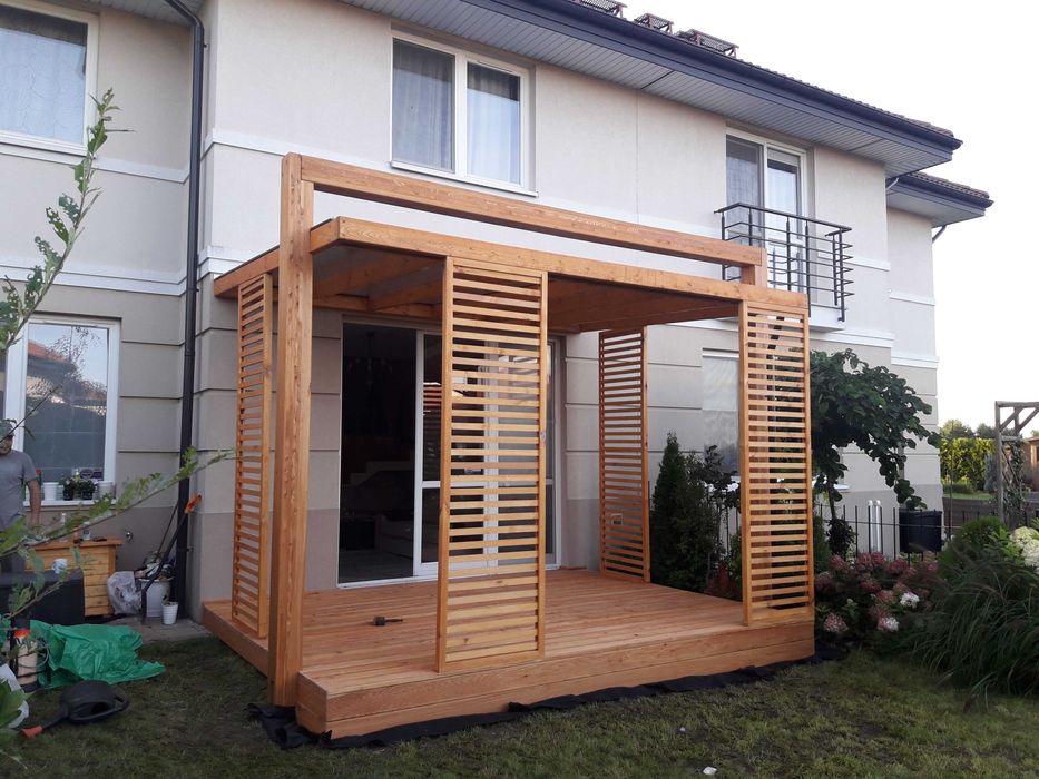 Tarasy drewniane zadaszenia tarasów