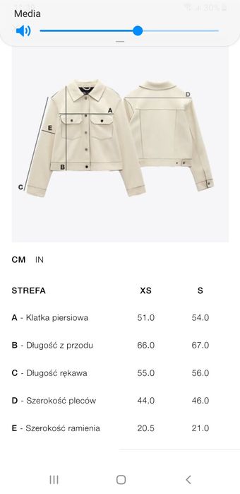 Kurtka Zara S oversize katana frędzle dżety bluza bawełna jeans kolekc