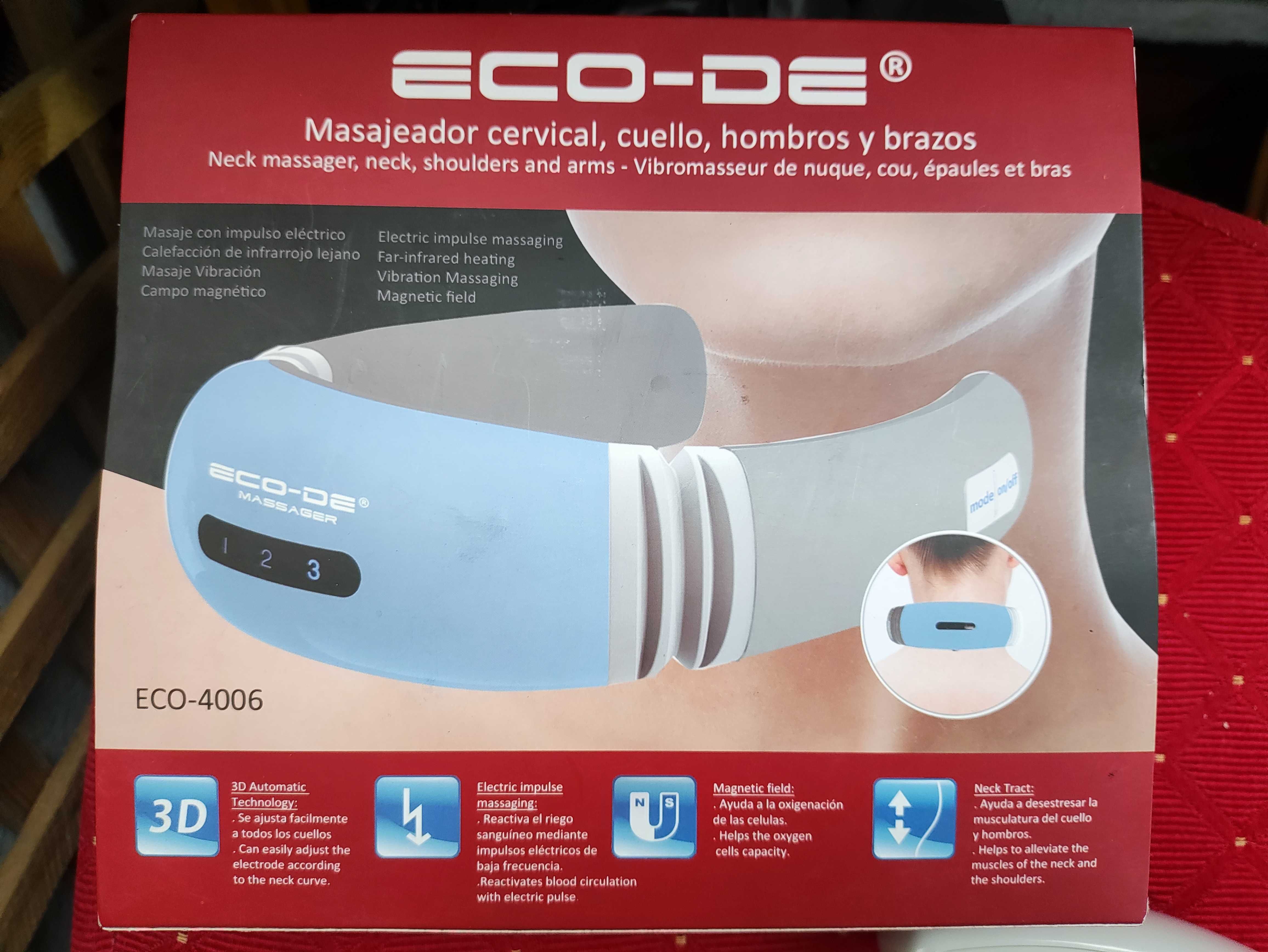 Masażer szyi ECO-DE Eco-4006 Elektrostymulator kark karku