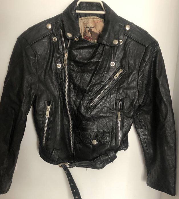 Casaco motard pele