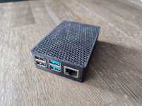 Raspberry Pi 4 model B WiFi 1GB - radiatory, obudowa, zasilacz