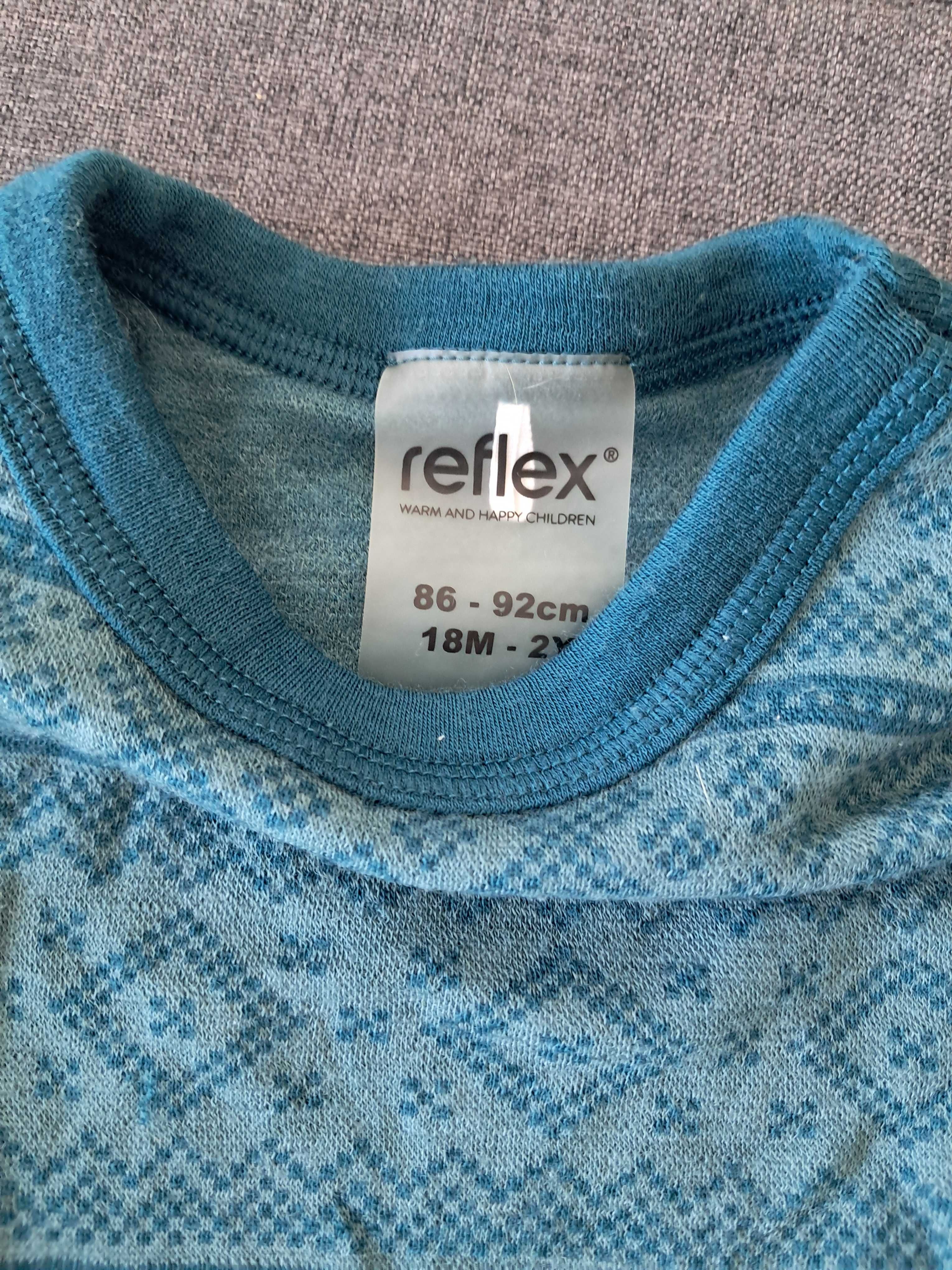 Bluzka dziecięca chłopięca mozaika długi rękaw Reflex