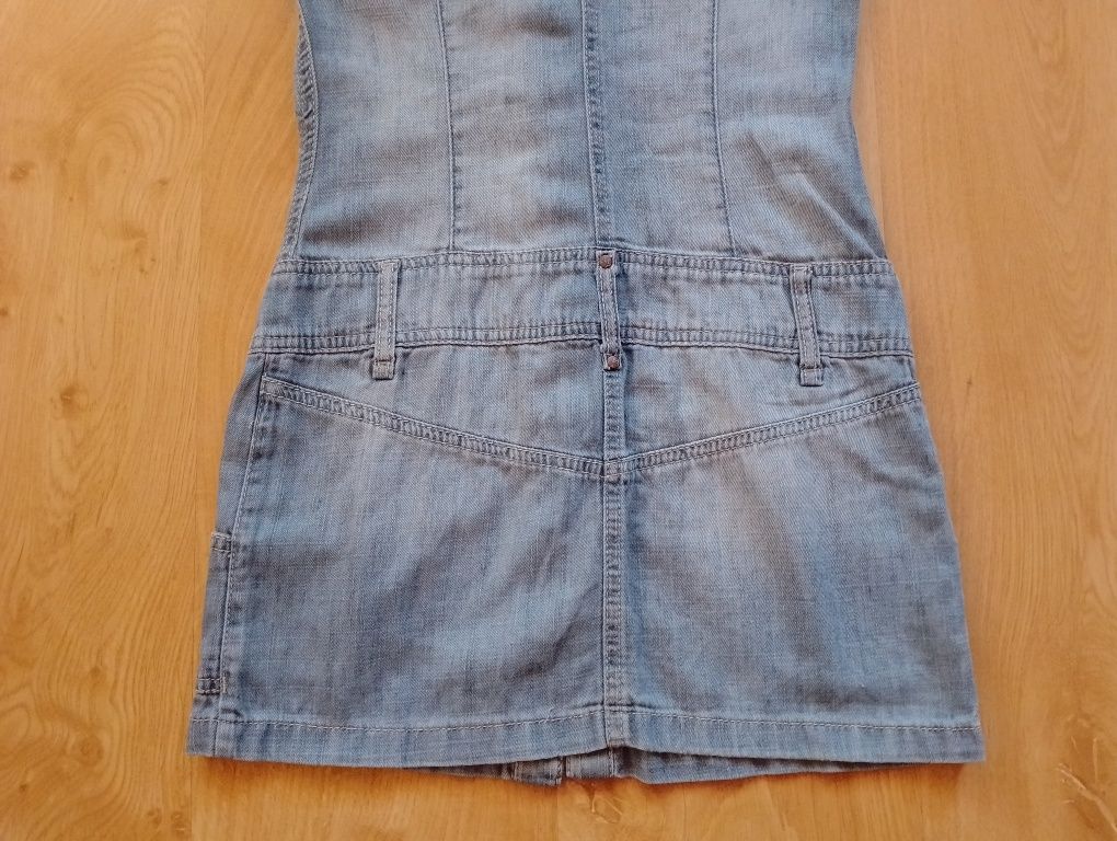 H&M sukienka dżinsowa dla dziewczynki r. 140 cm