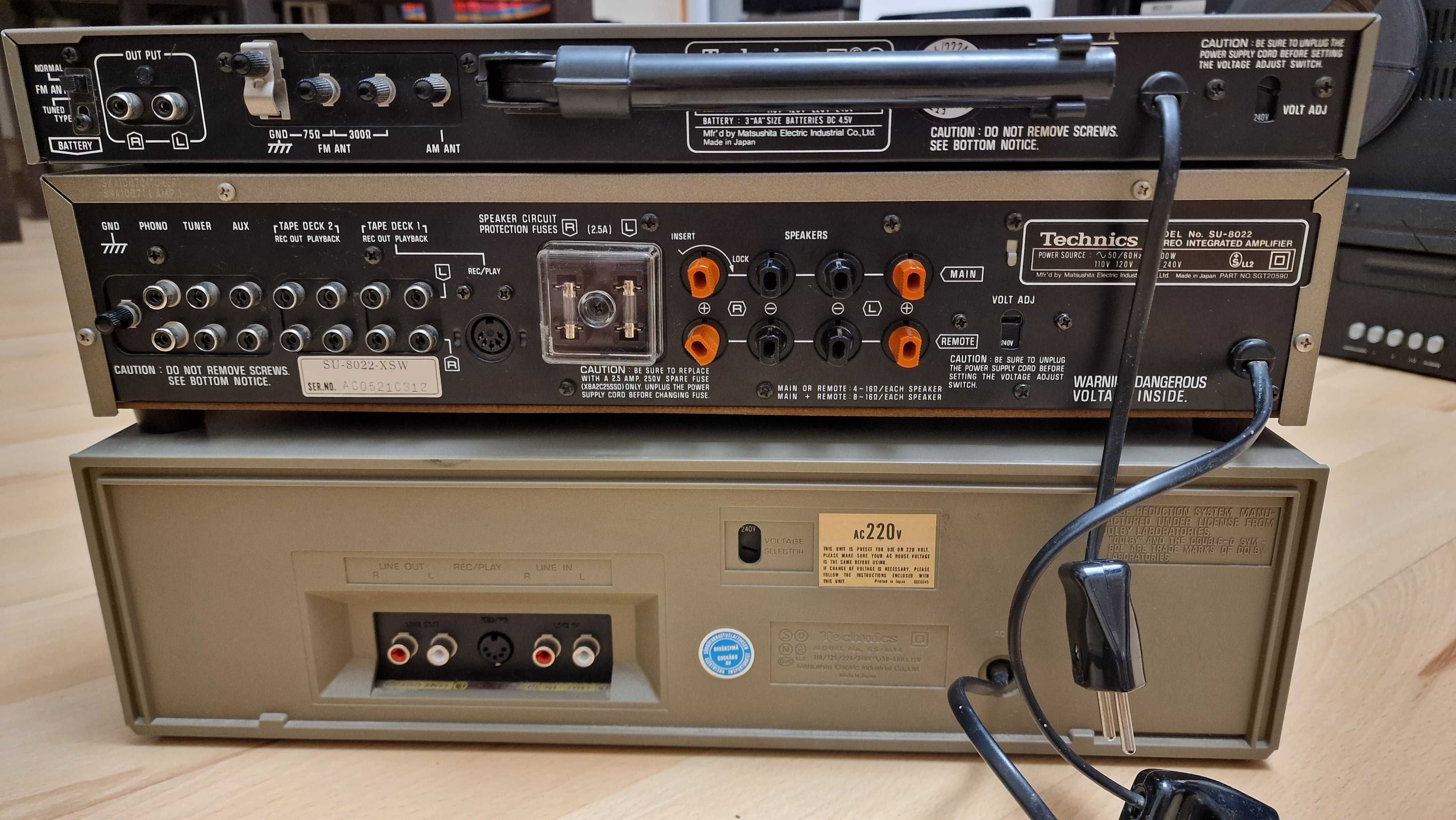 Technics wieża ST-S3; SU-8022; RS-M14