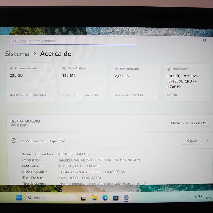 Lenovo ThinkPad L390 Yoga 13.3” FHD i5-8350U 8GB NVMe 256GB Grade A