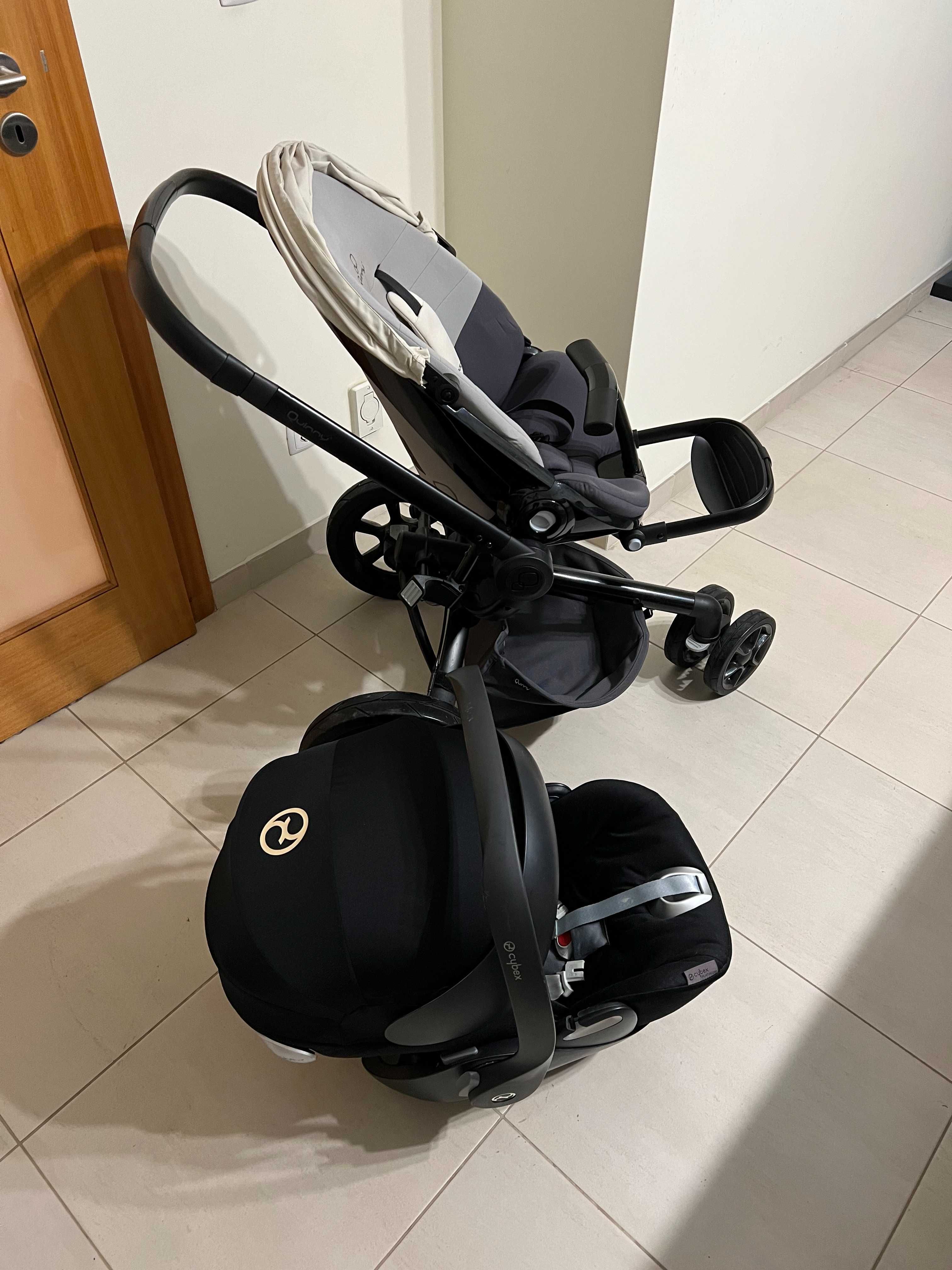 Carrinho Quinny Moodd + Babycoque Cybex Platinum