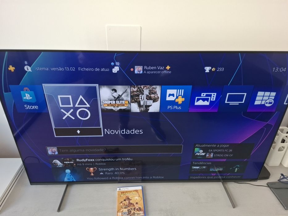 Playstation 4 Pro branca em bom estado