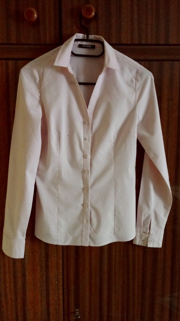 Elegancka koszula pudrowy róż r. 34 Orsay