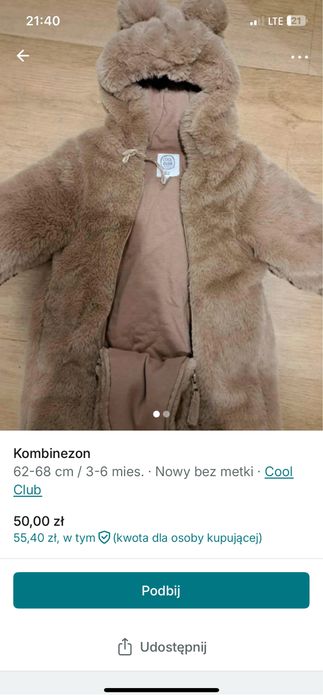 Sprzedam kombinezon nowy nie uzywany