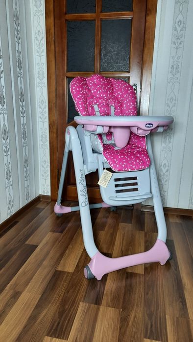 ‼️з НОВИМ чохлом Chicco Polly 2start столик дитячий