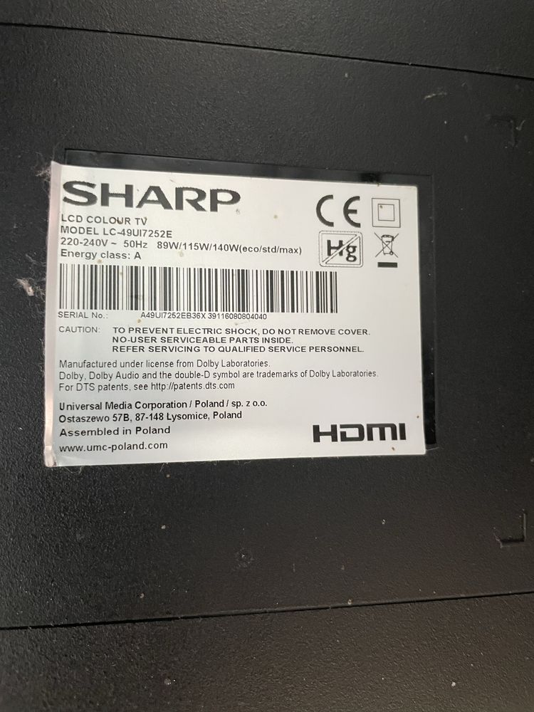 Телевизор Sharp LC-49UI7252E