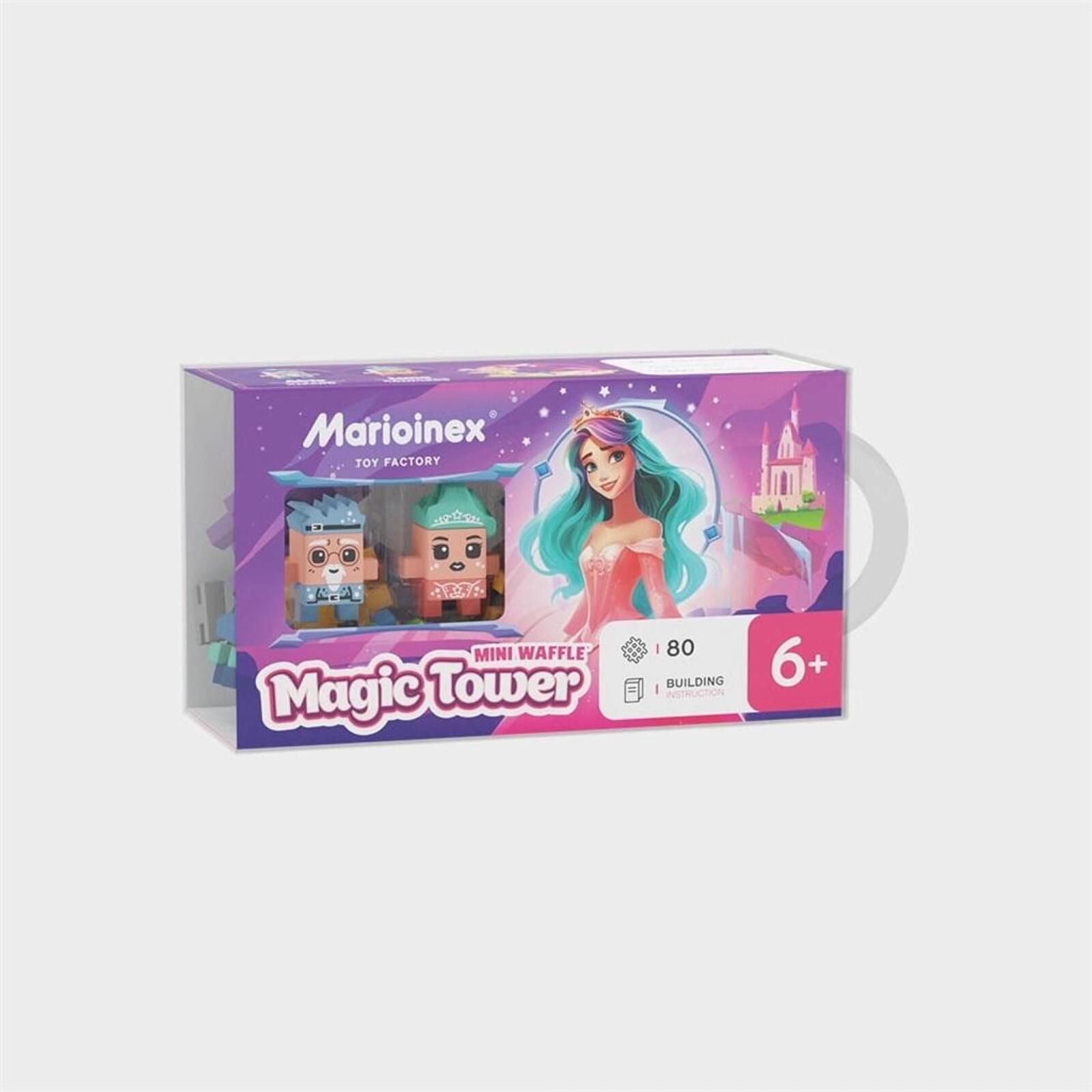 Mini Waffle 80 elementów Magiczna Wieża pudełko,170x94 mm