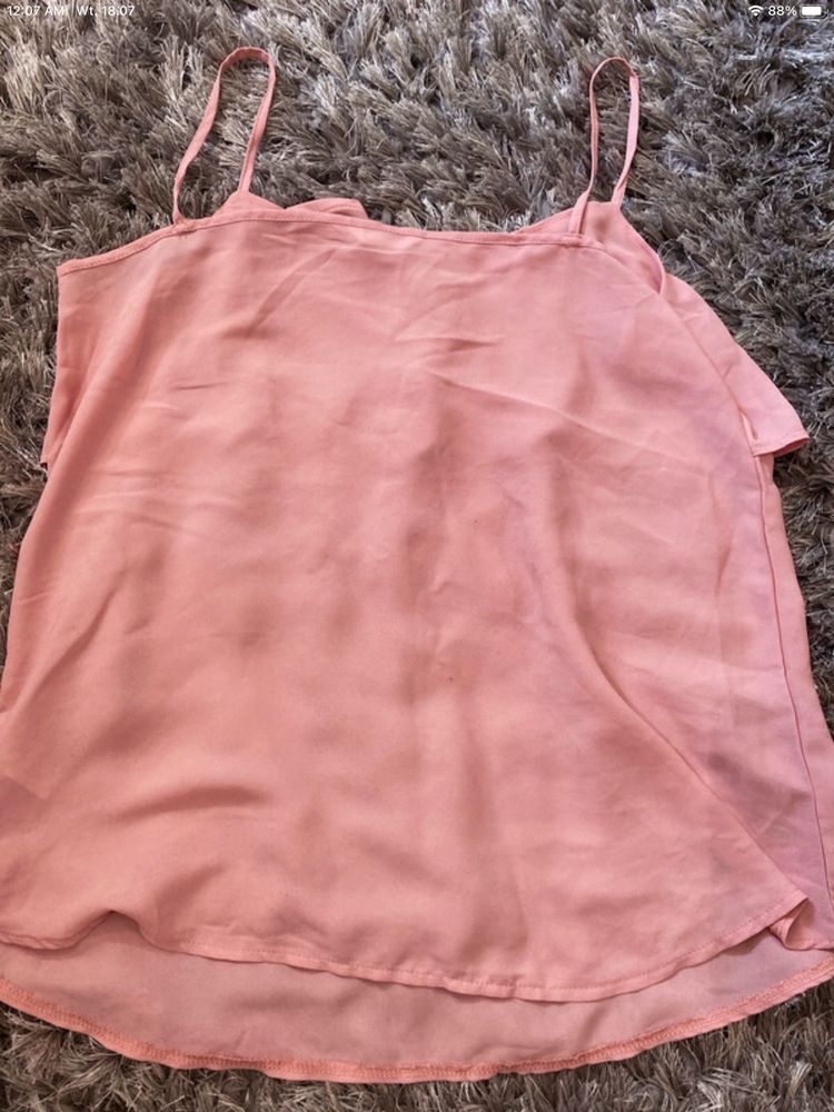 Bluzka, top, różowa, jasnoróżowa, M, 38,Pepco, letnia
