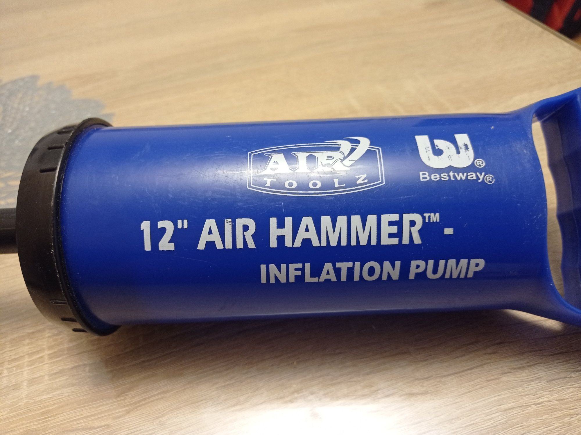 Pompka tłokowa ręczna, materac, ponton, piłka Air Hammer Inflation 12"