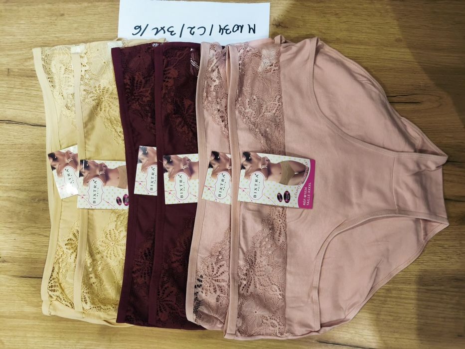 Majtki bawełniane 3XL figi damskie NOWE rozmiar 3XL x 6 sztuk