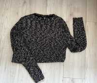 Sweter męski rozmiar M slim czarny biały
