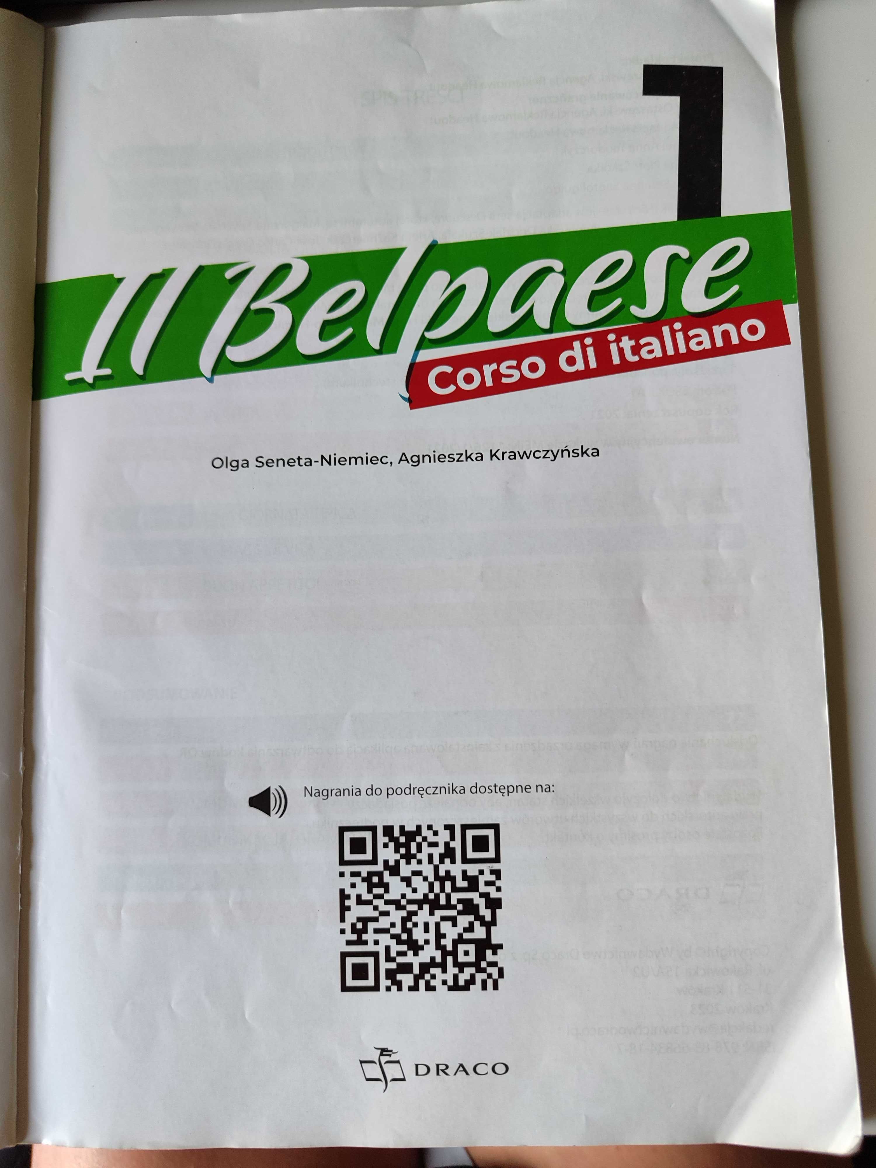 II Belpaese 1, Podręcznik do włoskiego