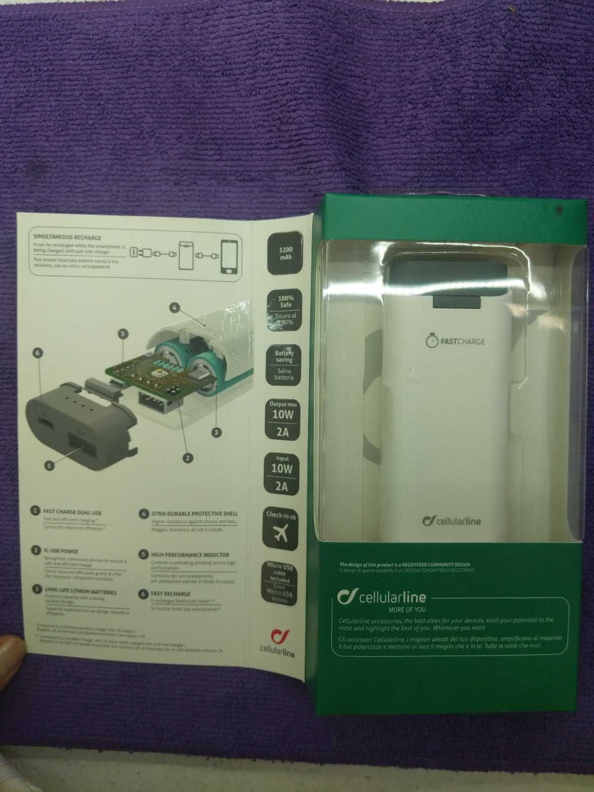 PowerBank Cellularline 5200