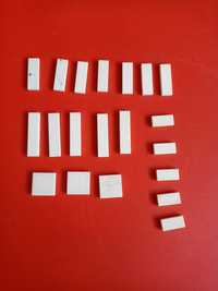 Lego płytka 1x4 (2431), 1x2 (3069), 1x3 (63864), 2x2 (3068) biały
