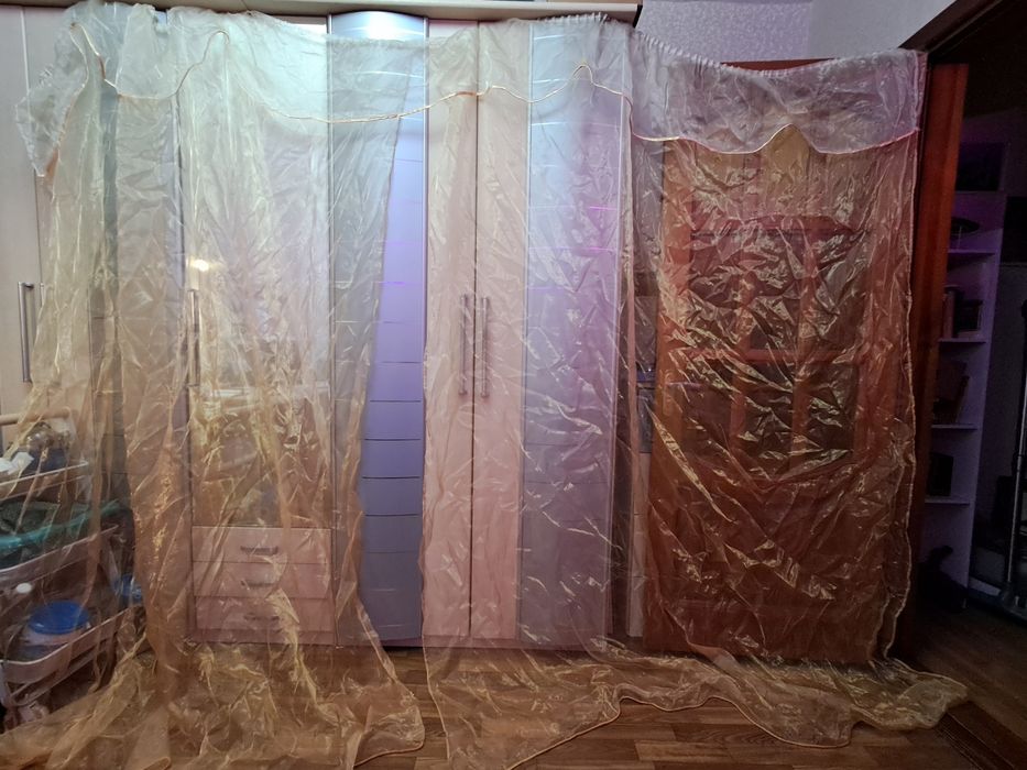 Тюль органза с єффектом омбре и покривало