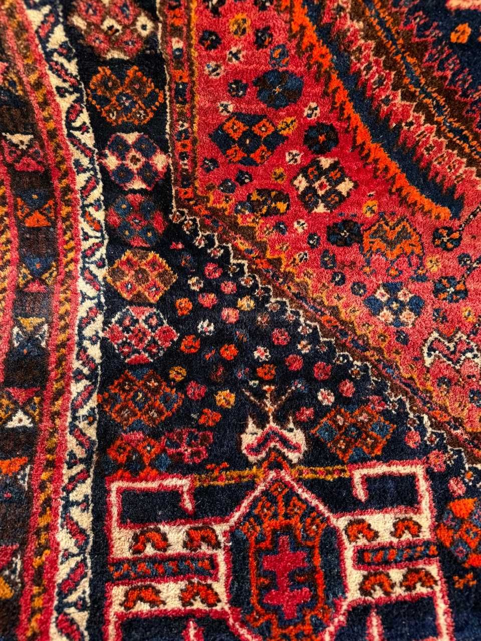 Kaszmirowy wełniany r.tkany dywan perski Shiraz 170x125 galeria 7 tys