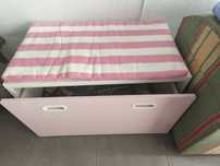 Banco de arrumação de brinquedos feminino