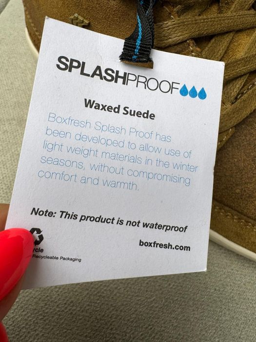 Nowe buty męskie BOXFRESH woskowany zamsz brązowe 40