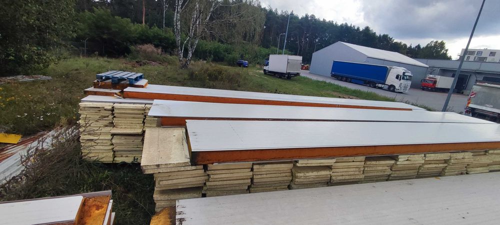 Płyty warstwowe 20cm z demontażu hali magazynowej