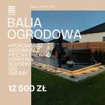 Balia ogrodowa, Jacuzzi wanna z hydromasażem piec na drewno bania LED