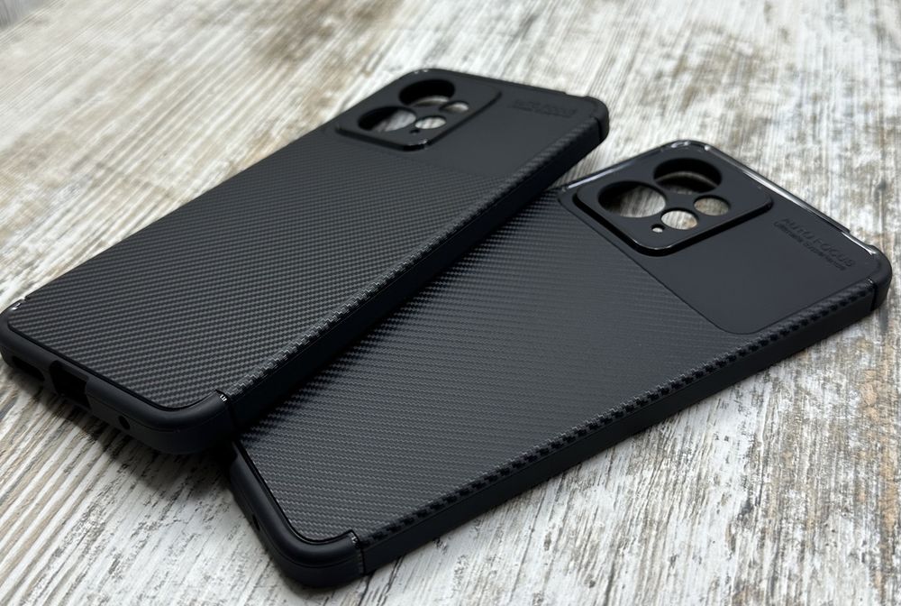 Чехол противоударный Carbon TPU на Redmi Note 12 4G/ 12 Pro+ 5G