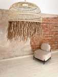 Lampa rattanowa 100×60 / BOHO / Ręcznie robiona / z wyspy Bali