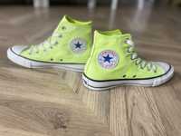 Nowe Converse Lime 37 All Star wysokie