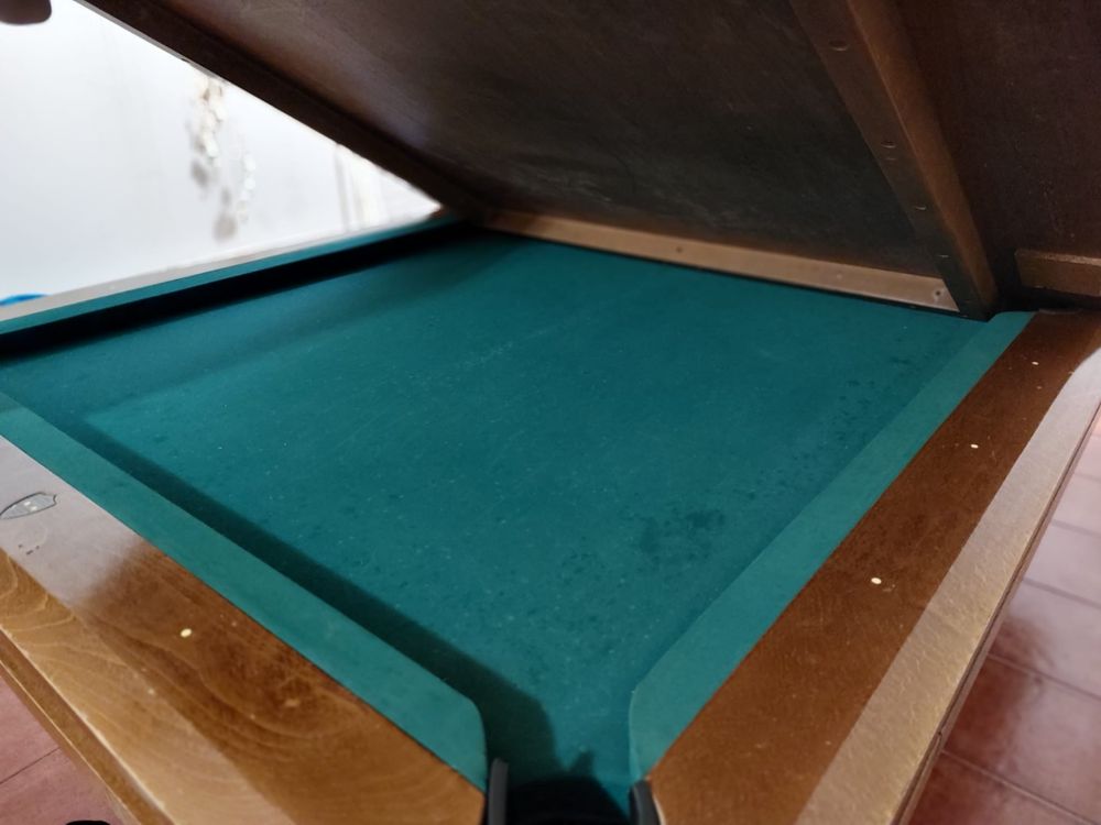 Mesa de bilhar com tampo