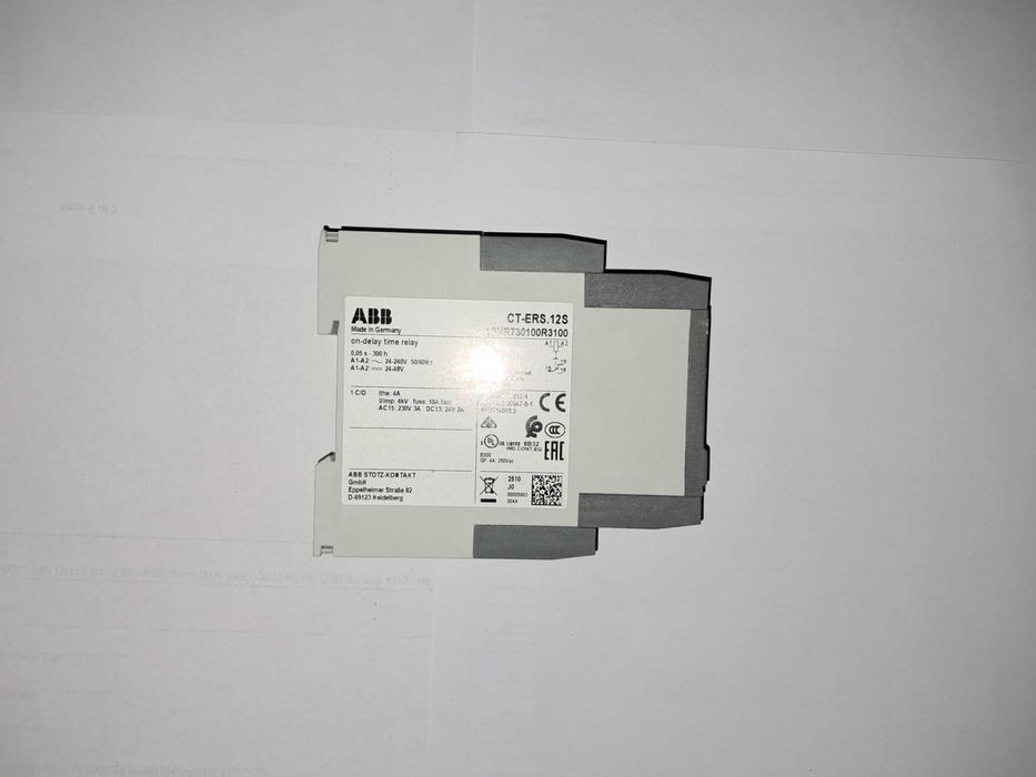 CT-ERS.12S Time relay, ON-delay 1c/o, 24-48VDC, 24-240VAC