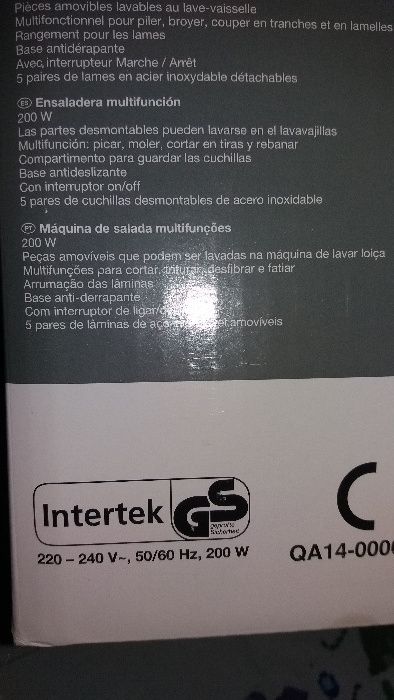 Máquina de salada multifuncional