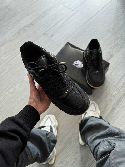 Кросівки Nike Air Force 1 Luxe Black Gum premium