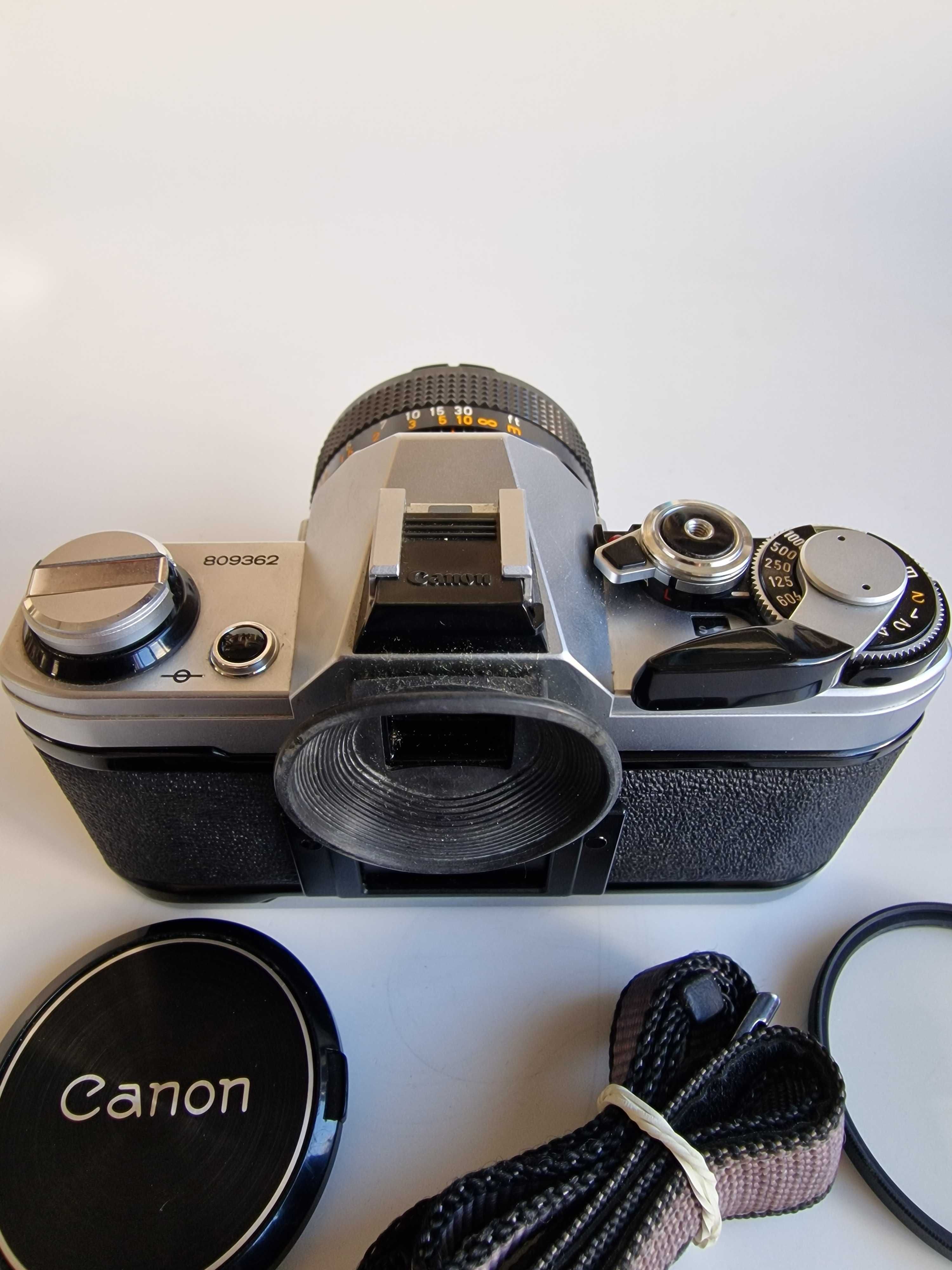 Canon AE 1 com Objectiva Canon FD 50mm 1:1.4  SSC Como Nova