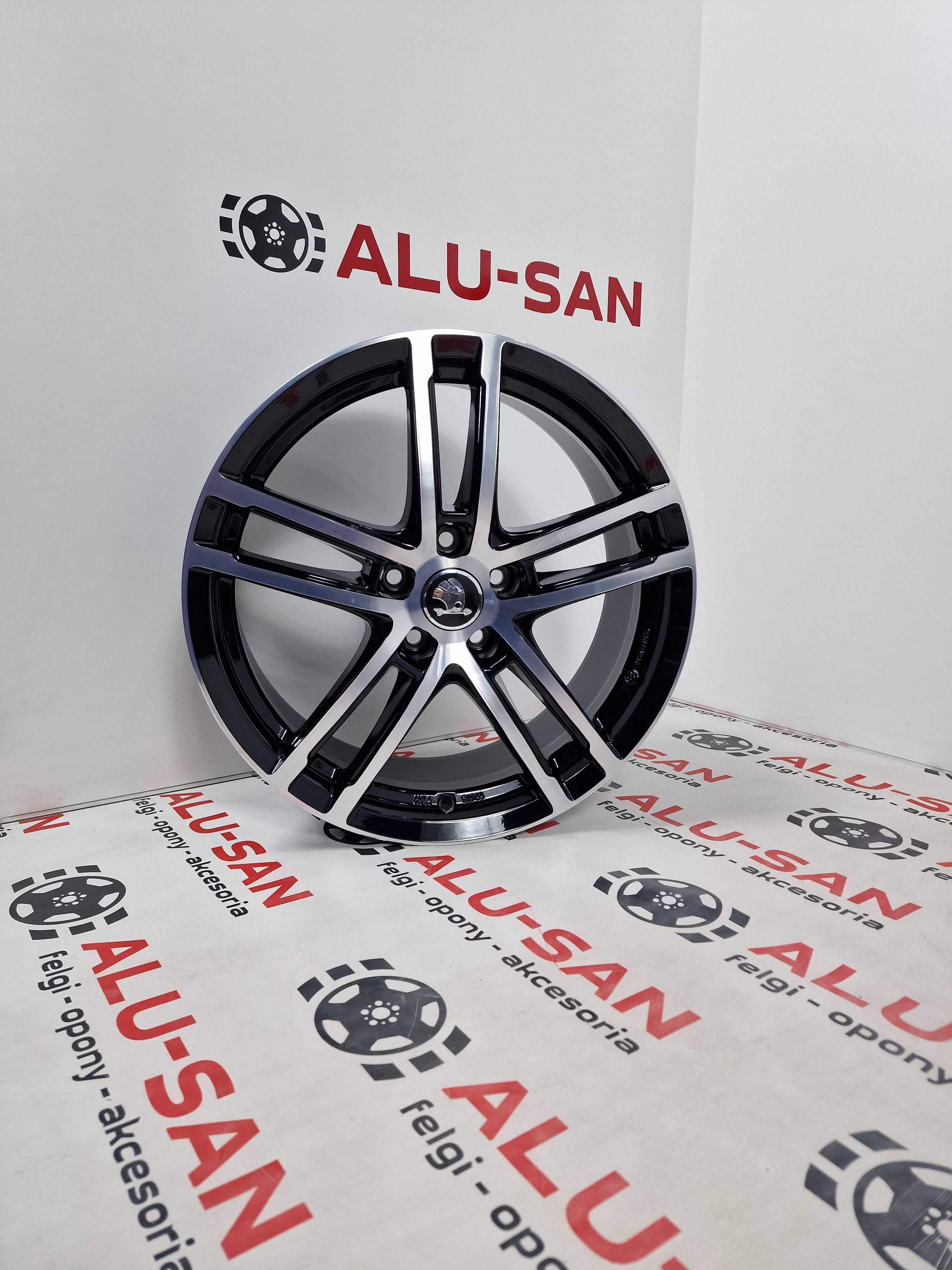 Nowe alufelgi SKODA 18" 5x112 SUPERB I 1 II 2 III 3 YETI Dark-Poler