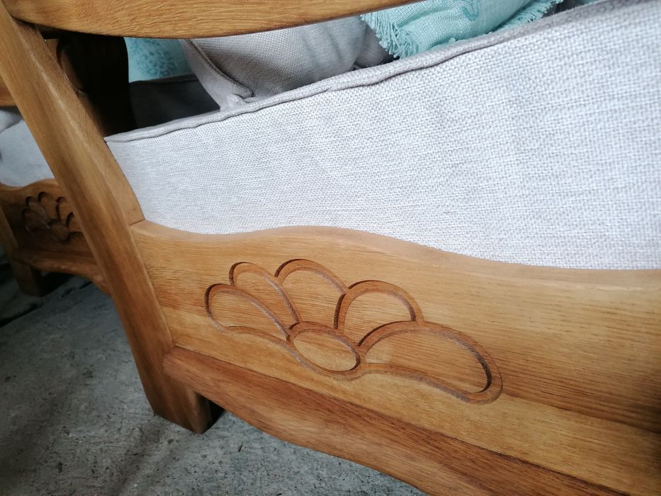 Meble ogrodowe, drewniane, zestaw, na taras, na patio