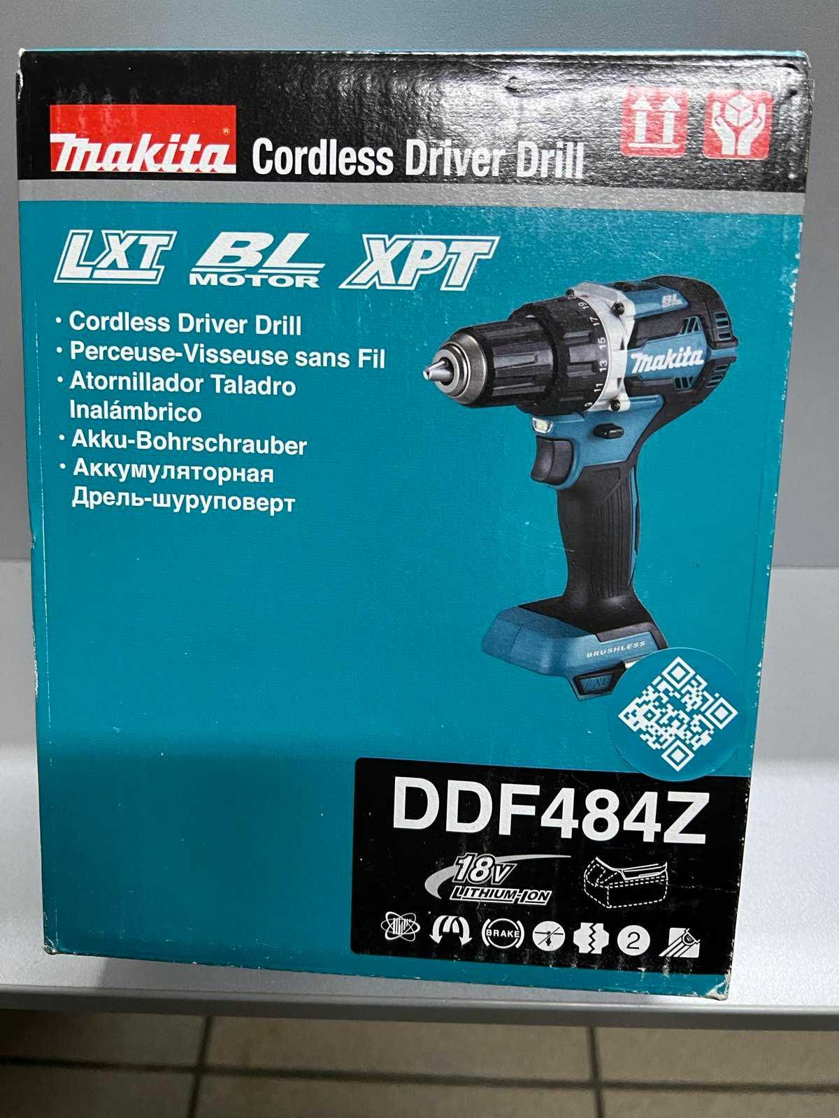 Аккумуляторная дрель-шуруповерт Makita DDF484Z, без аккумулятора