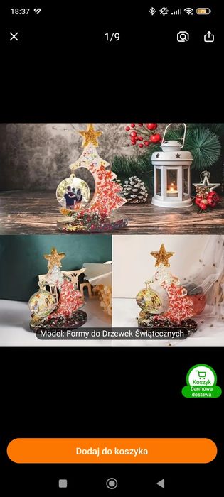 Sprzedam ozdoby choinkowe z żywicy epoksydowej