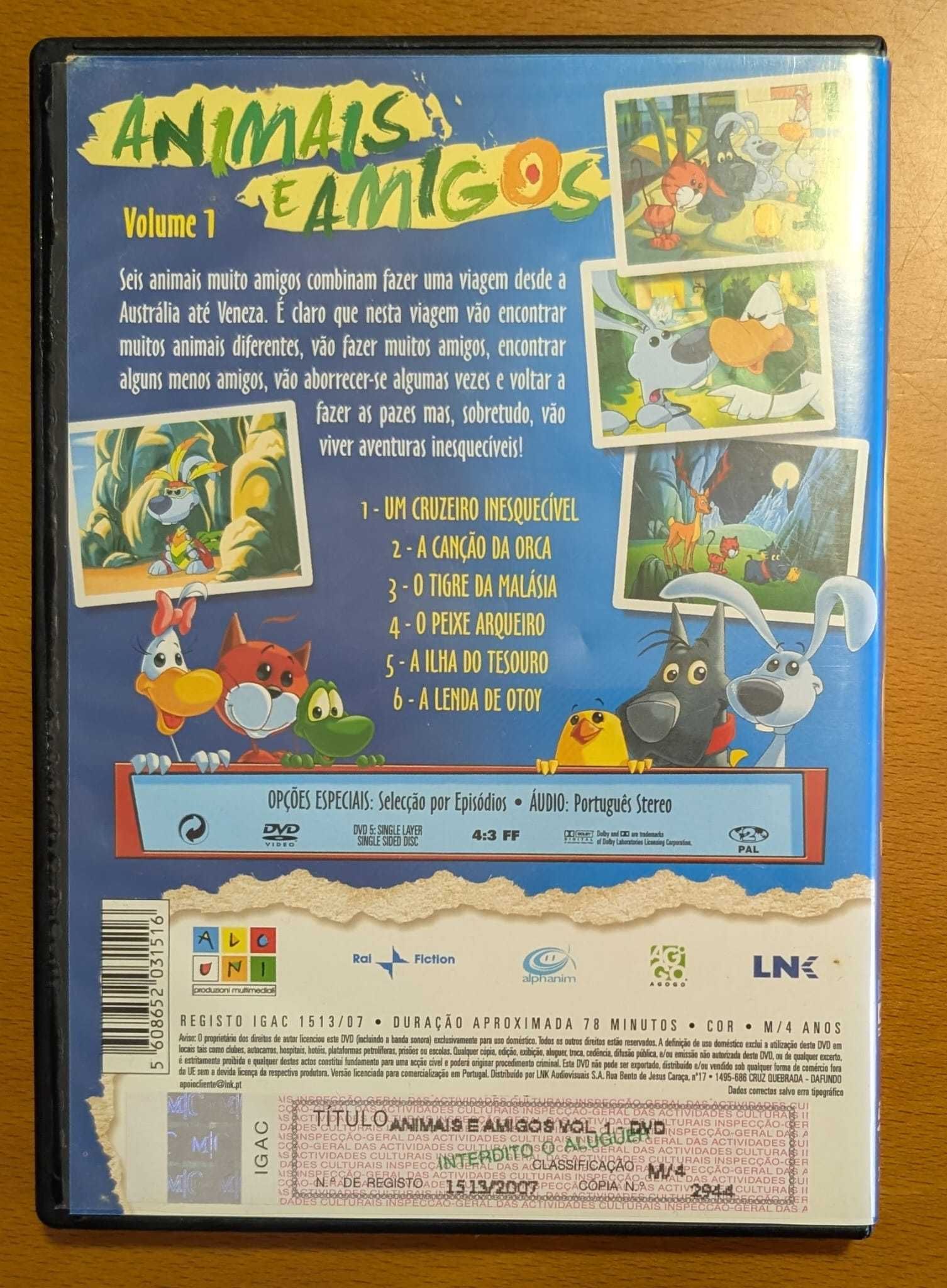 DVD - Animais e Amigos