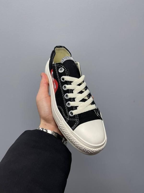 Трендові низькі кеди конверси плей converse play із сердечком 36-40 рр