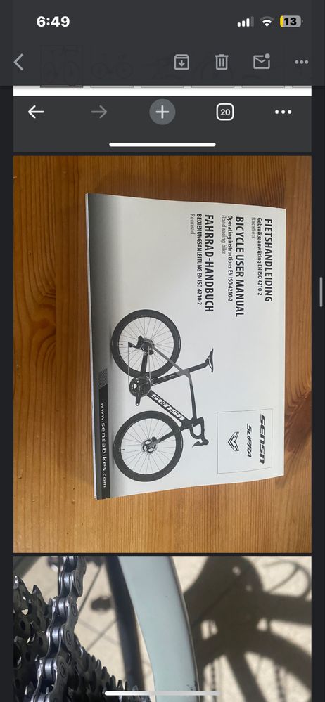 Sensa gulia g3 z rama Giulia Evo Disc Stone Titan 50 cm z gwarancją