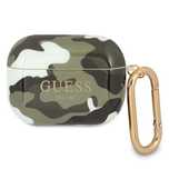 Etui Guess Camo Collection Na Airpods Pro - Zielone
