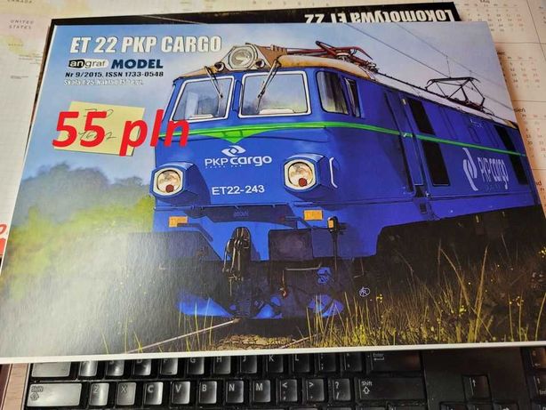 Model kartonowy Lokomotywa ET 22 PKP Cargo