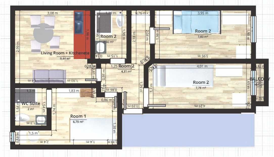 4 apartamentos remodelados em propriedade total