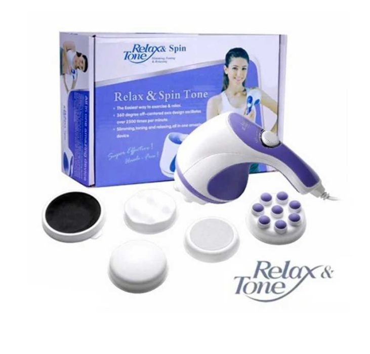 ЯКІСНИЙ Масажер для тіла Relax and Ton з насадками Ручной массажер ТОП