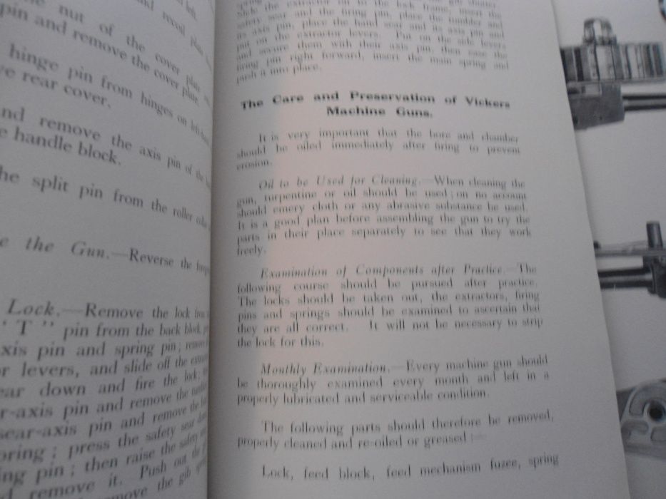 Manual de Instruções da Vickers Automatic RC Gun, Class F (1931/1932)