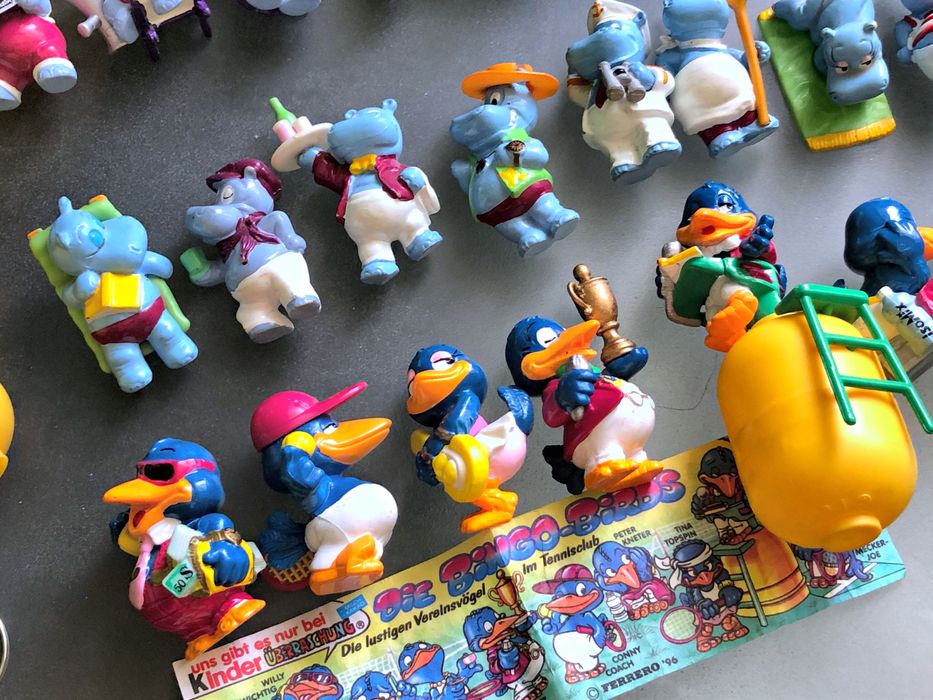 40 шт Kinder Surprise (Ferrero) 1992-1997: Бегемотики, пташки та інші